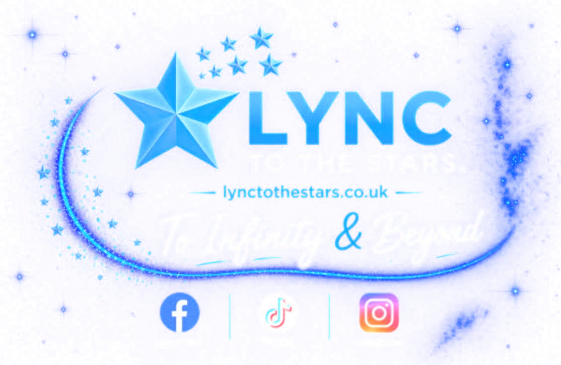 Lync to the Stars, To Infinity and Beyond, find us on Facebook, TikTok and Instagram