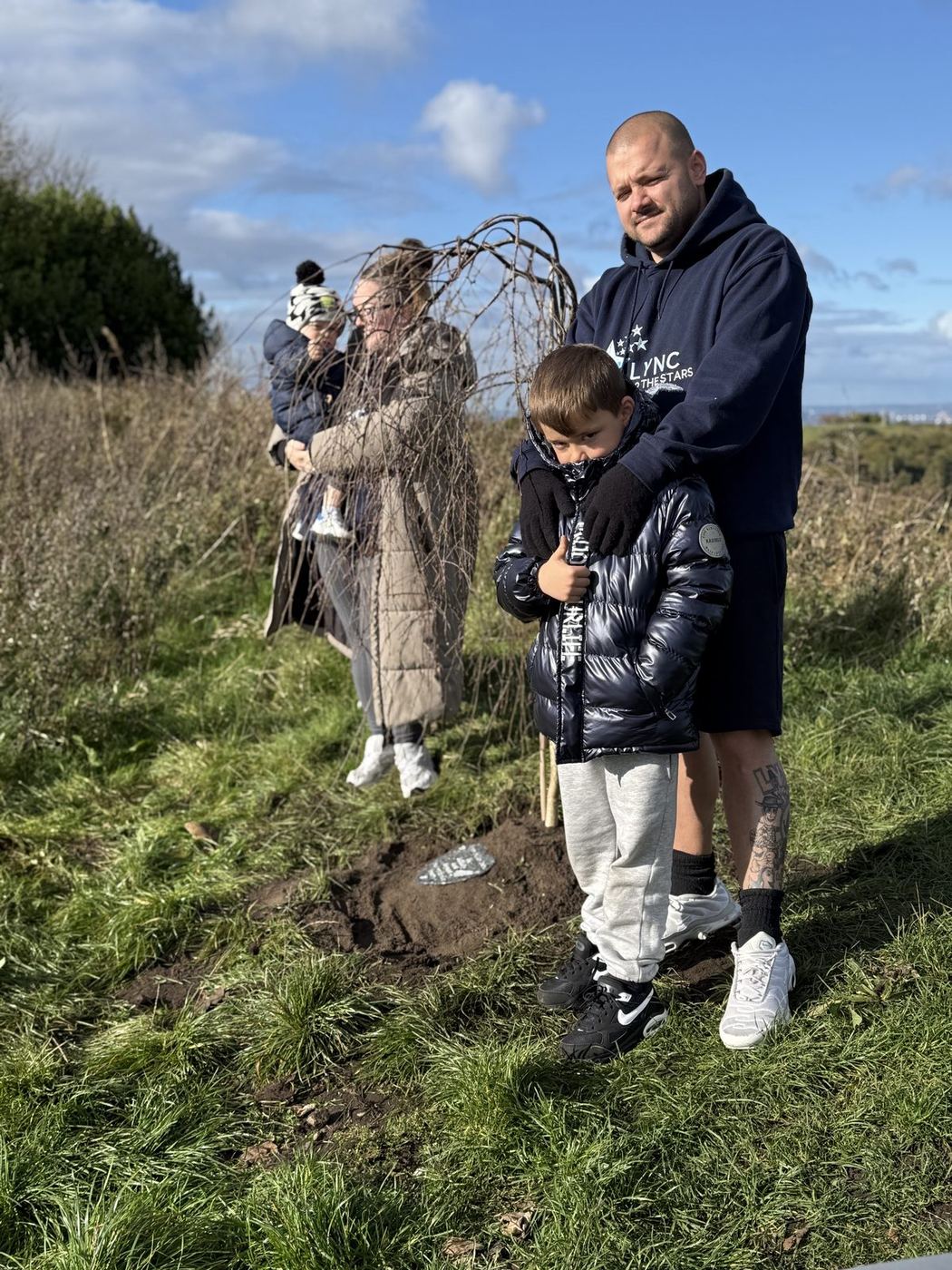 A family moment at Lync's Tree